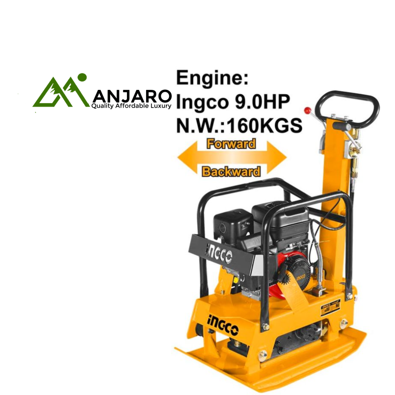 GCP160-2 Gasoline Reversible Plate Compactor 9.0HP – 160kg Heavy-Duty Construction Compactor