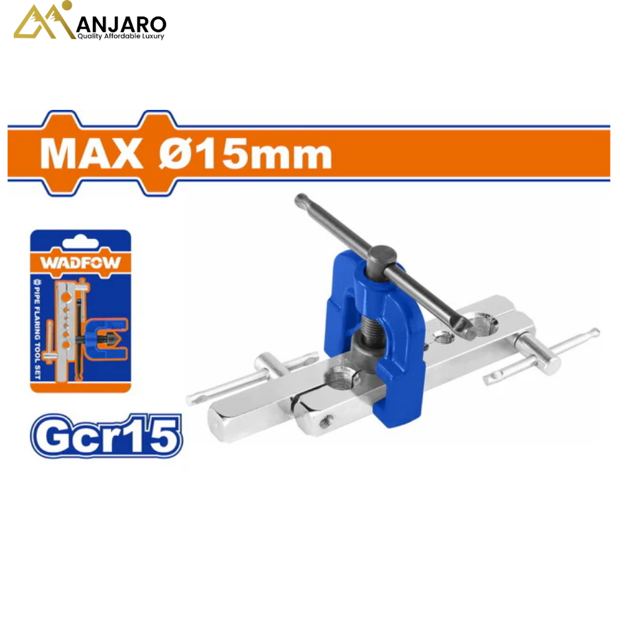 Wadfow Pipe Flaring Tool Set – 6–15mm Chrome-Plated Steel Hand Tool WKQ7616