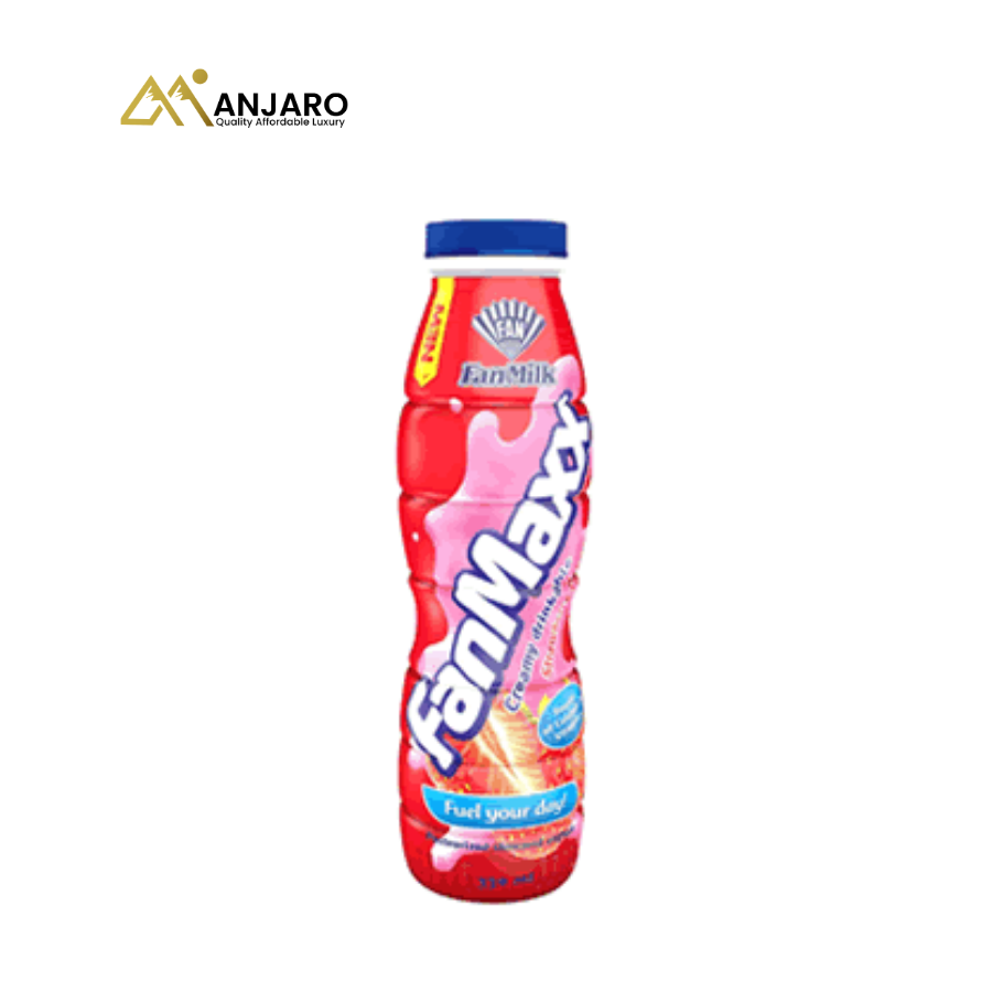 Fan Max Strawberry Soft Drink – 330ml (12 Pack | Refreshing & Fruity Carbonated Beverage)