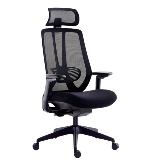 Ergonomic Mesh Office Chair – Nylon Headrest, 3D Armrests & High-Density Sponge (MG-WB-013-A1-WH)