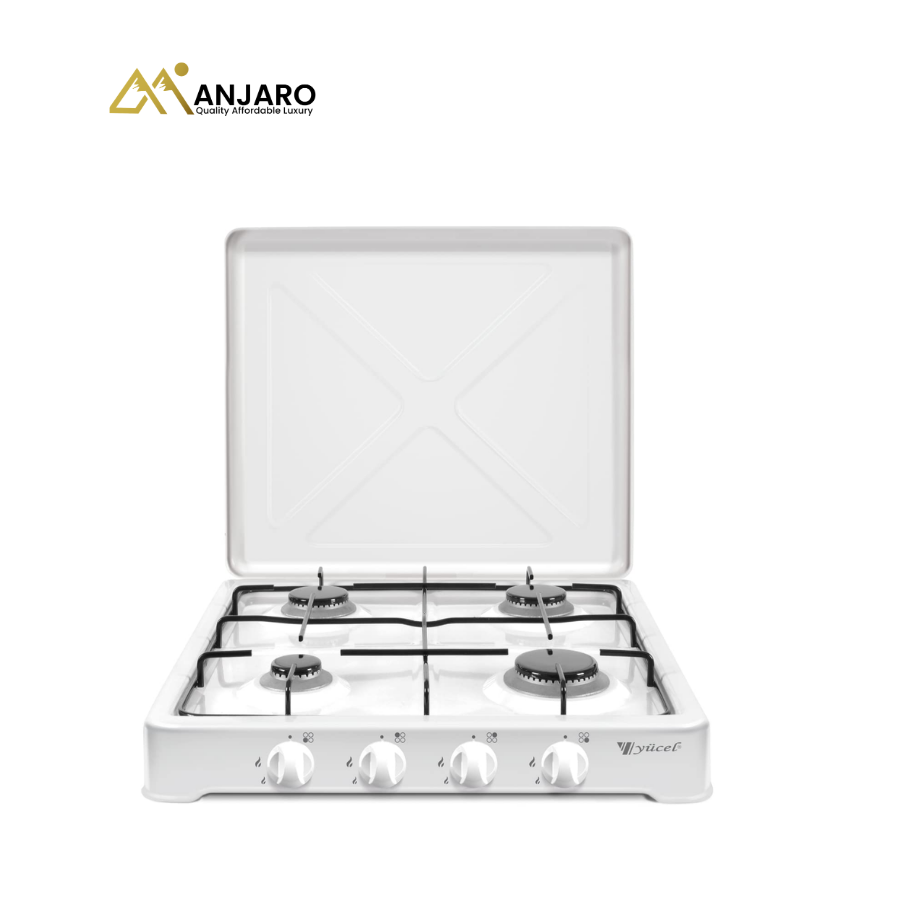 Yucel Table Top 4-Burner Gas Cooker – Compact & Portable, Efficient Cooking Solution