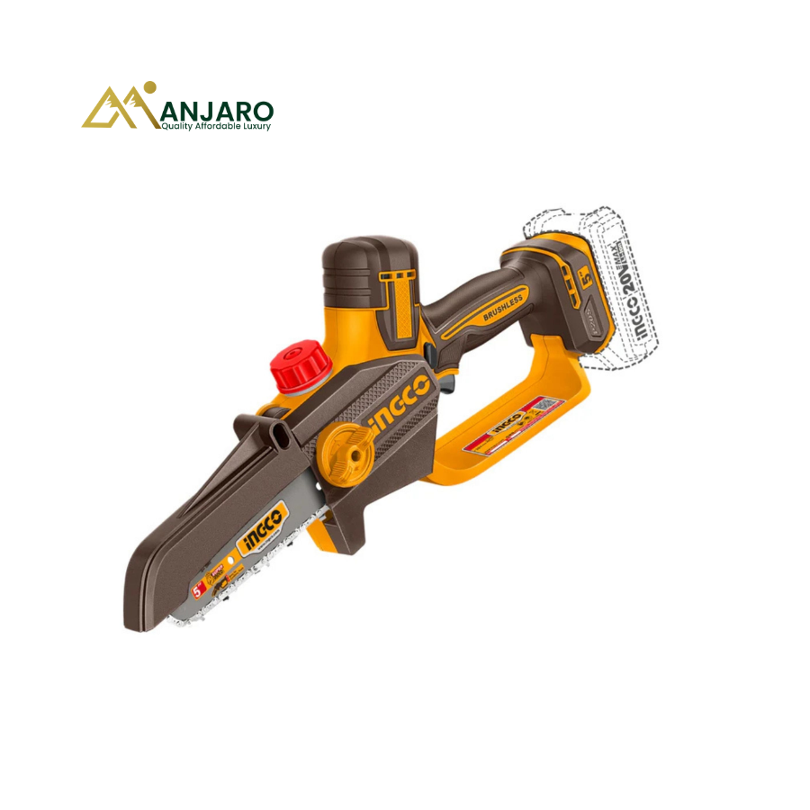 Ingco Cordless Pruner Saw – 5" Brushless Mini Chainsaw – 20V CGSLI2056