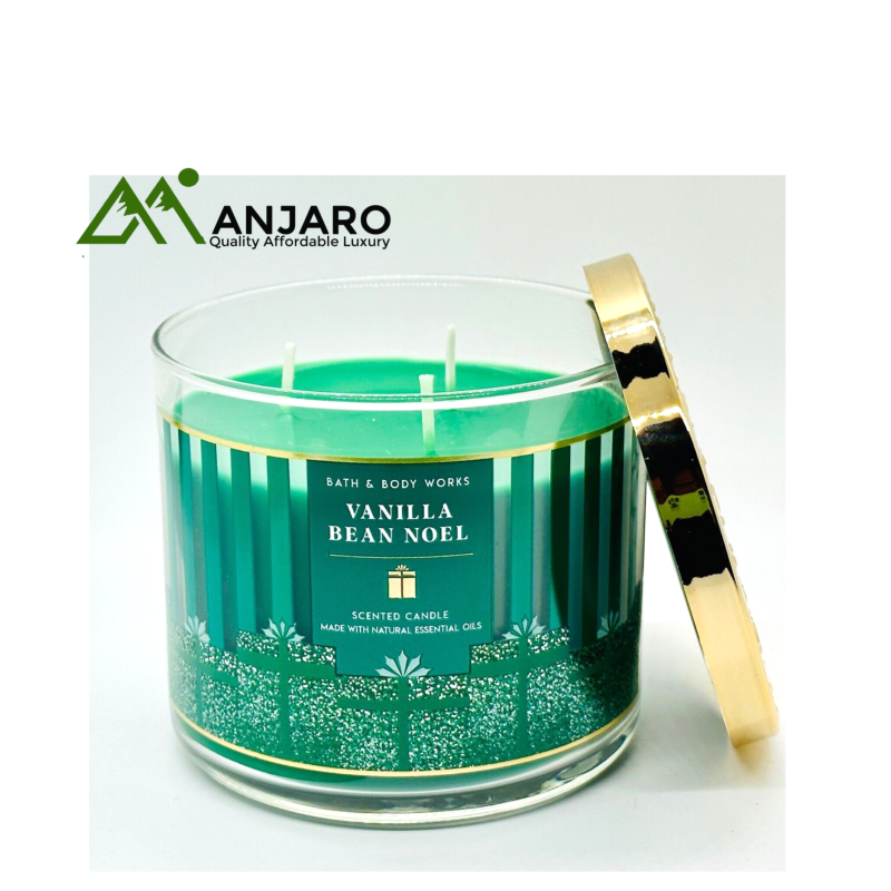 BATH & BODY WORKS Vanilla Bean Noel Scented Candle – 14.5 oz | Holiday-Inspired Candle with Creamy Vanilla & Sugar Notes