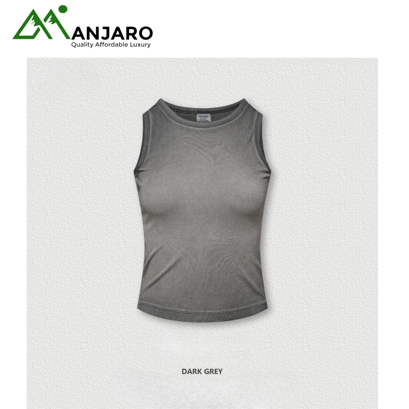 BE Women's Sleeveless Cotton Vest N2582 - Summer Solid Color Streetwear Top | Shop Women's Clothing Online | Manjaro, Accra, Ghana(Shipping Fee Included)