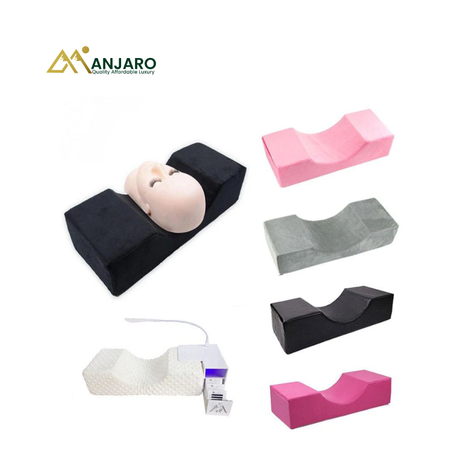Lash Pillow | Ergonomic Memory Foam Eyelash Extension Pillow for Client Comfort & Professional Salon Use
