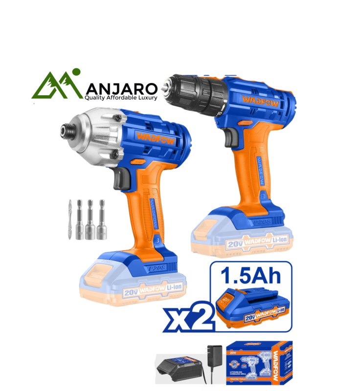 Wadfow Cordless 2 pcs combo kit 20V WCK2016