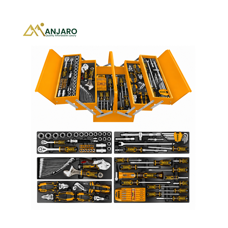Ingco 116 Pcs Tool Chest Set Socket Ratchet Wrench Screwdriver Kit HTCS261168