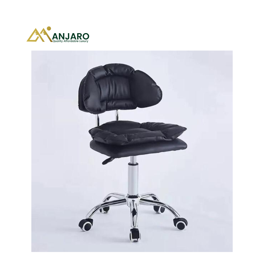 Lash Foamy Stool | Ergonomic Soft Cushion Salon Stool with Adjustable Height & Smooth Rolling Wheels for Beauty Professionals