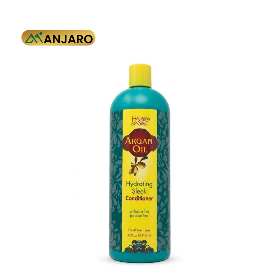 Hawaiian Silky Argan Oil Conditioner 946ml – Moisturizing Hair Conditioner for Softness, Repair & Shine