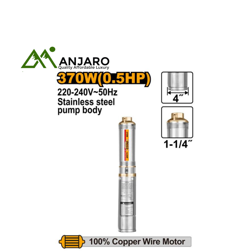 Ingco DWP3701 4" Deep well pump-0.5HP