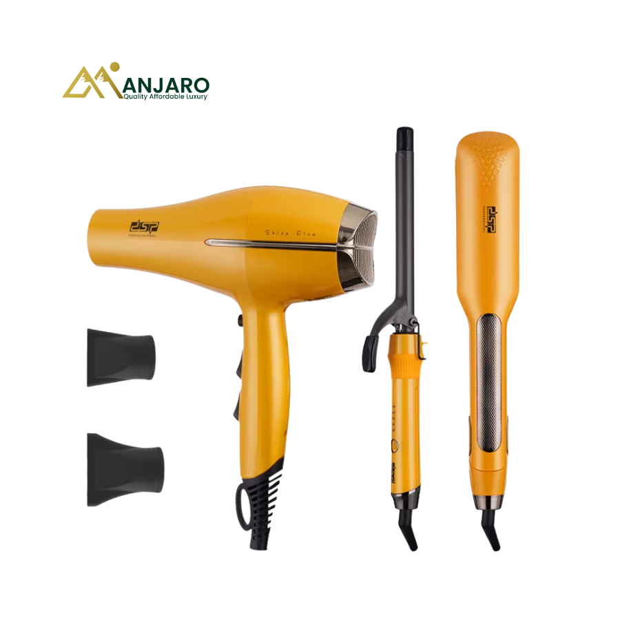 DPS Salon Tool Set 3-in-1 – Professional Hair Dryer, Straightener & Curling Styling Kit for Salon-Quality Hair Care