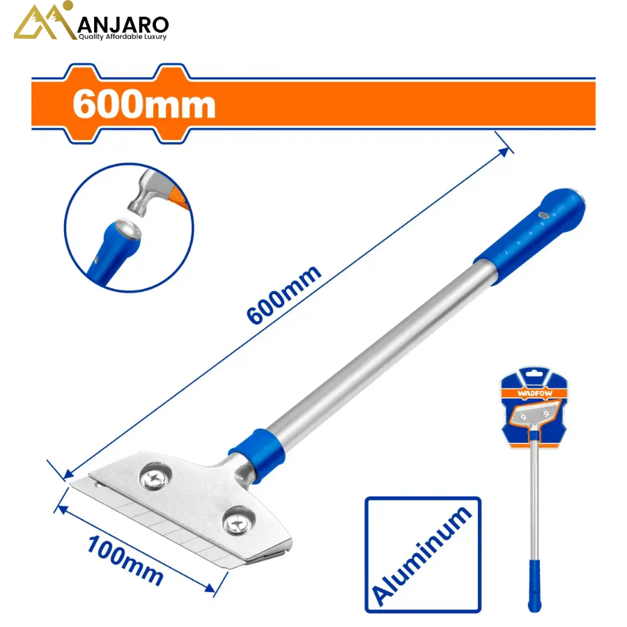 Wadfow Metal Scraper – 600mm Aluminium Alloy Blade Hand Tool WGS1660