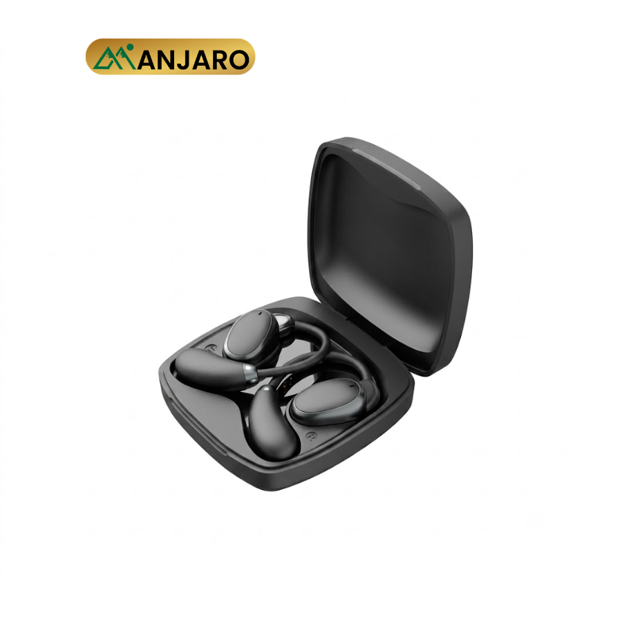Bluetooth 5.4 Wireless Earbuds with Charging Case – Black & White Stereo Earphones V1