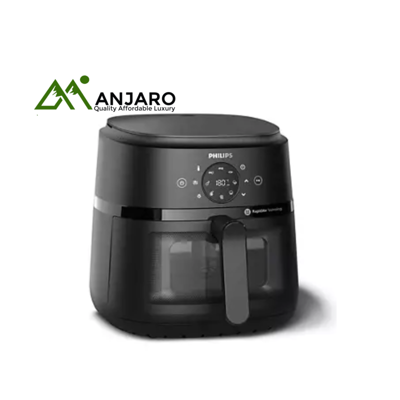 PHILIPS Airfryer NA130/09 – Compact Oil-Free Fryer with Rapid Air Tech, 1300W – Black