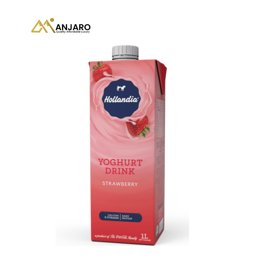 Hollandia Strawberry Yogurt Drink – 1L (10 Pack | Refreshing & Creamy)