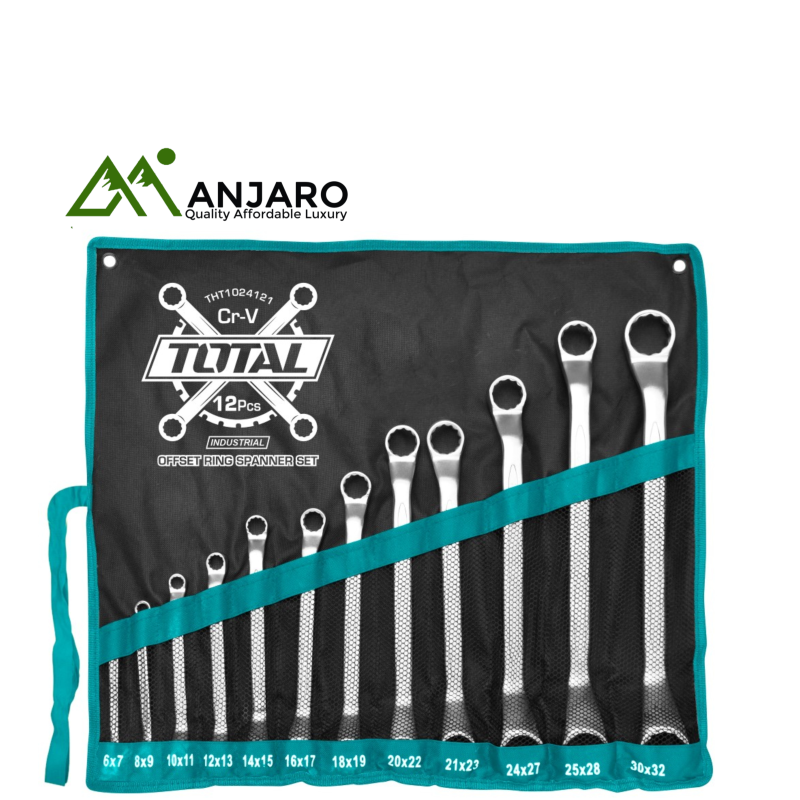 Total 12 Pcs offset ring spanner set THT1024121