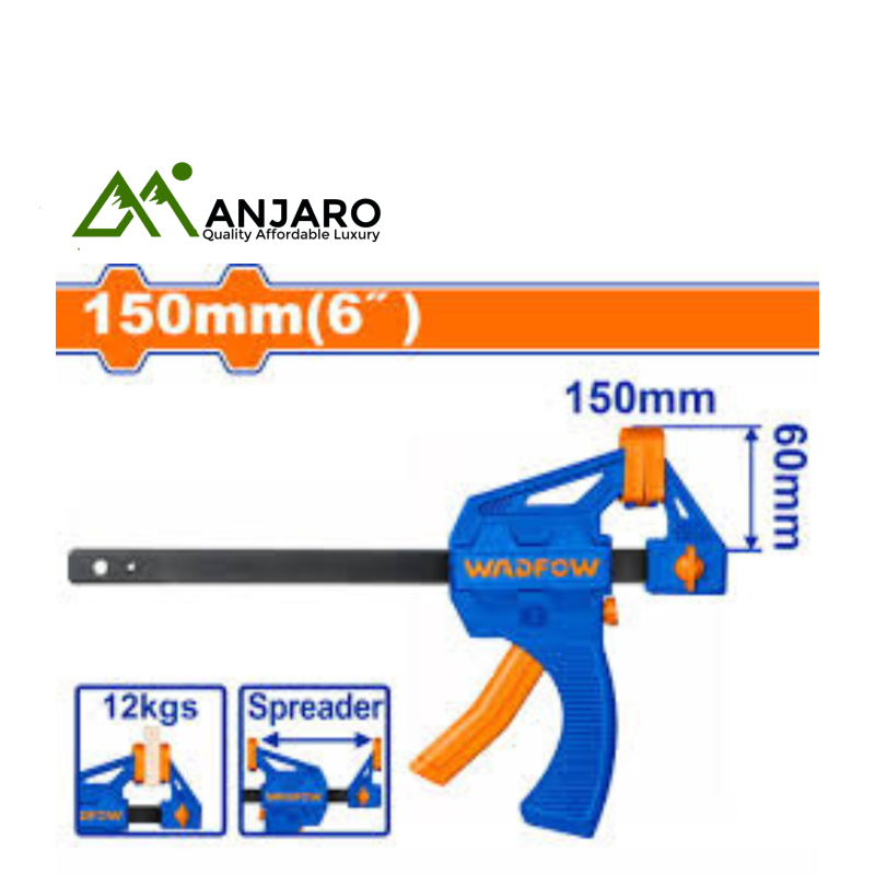 Wadfow  Quick Bar Clamp – 6" WCP4306