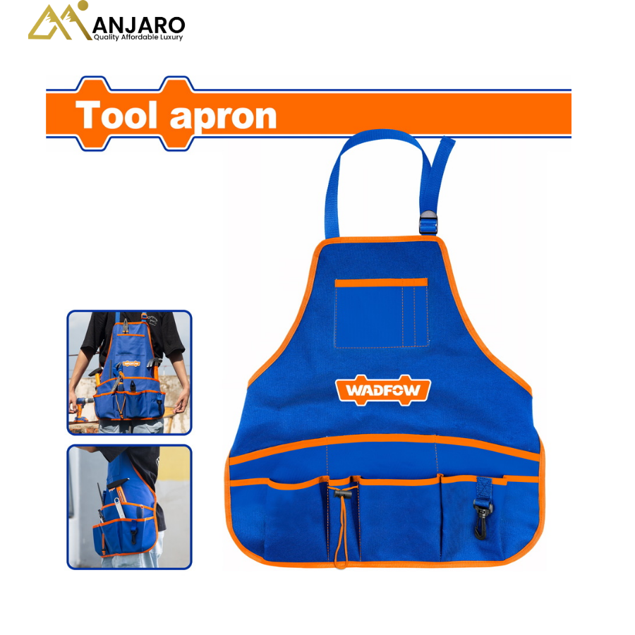 Wadfow Tool Apron – 52x55cm Durable Multi-Compartment WTG6102