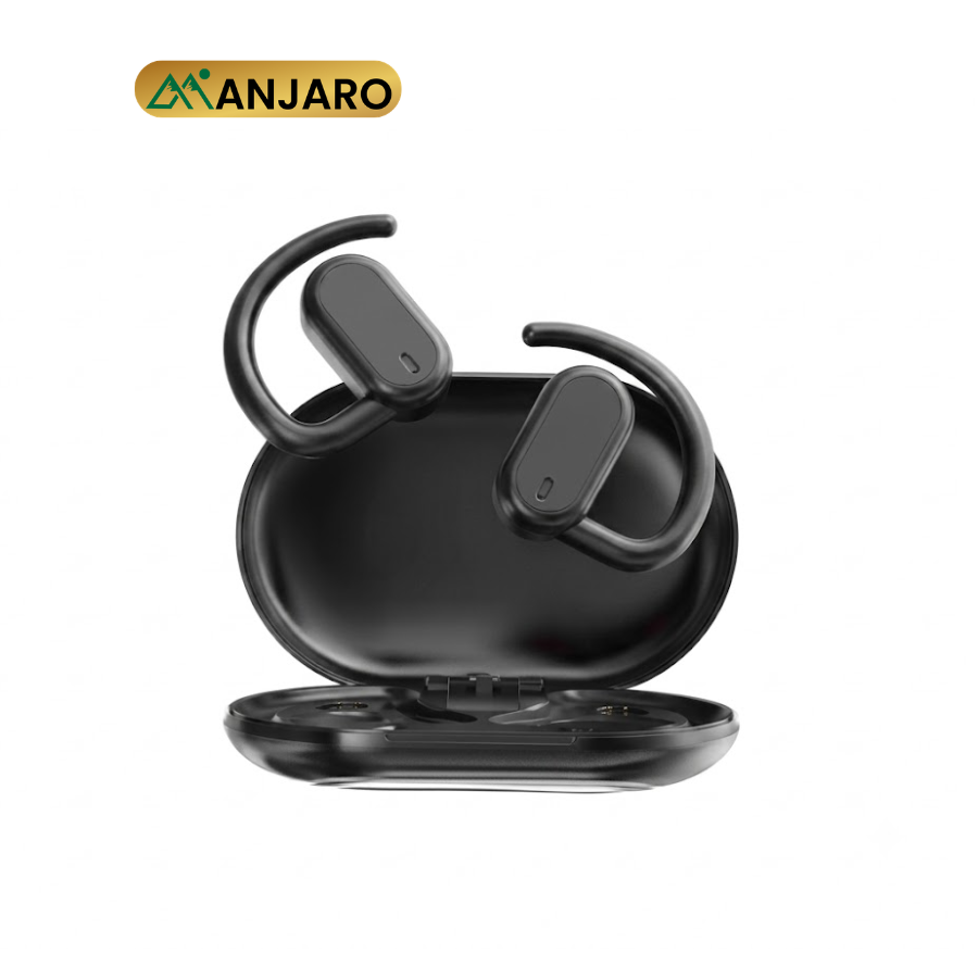 Bluetooth 5.3 True Wireless Earbuds with 300mAh Charging Case – Black & Red Stereo Earphones GT04