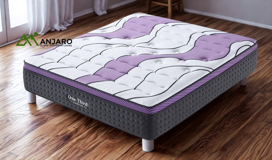 TL2306B Green Tea Memory Foam Mattress – 28cm Thick, Lavender Fabric, 7-Zone Support & Foam Box Edging