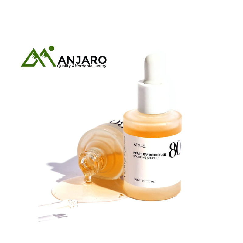 ANUA Heartleaf 80% Moisture Soothing Ampoule – 30ml | Intense Hydration & Redness Relief for Sensitive Skin