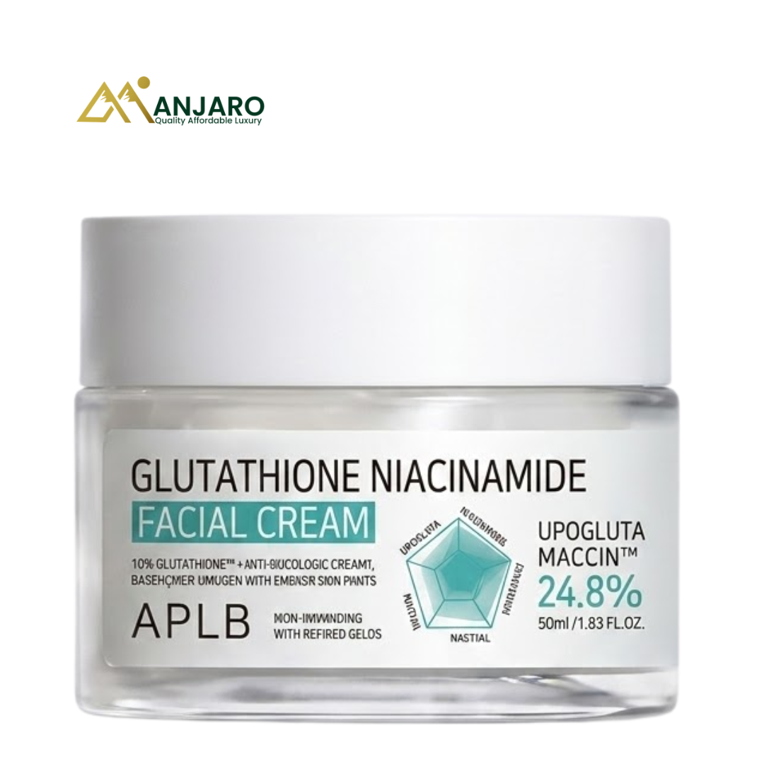 APLB Glutathione Niacinamide Facial Cream – 50ml Brightening & Hydrating Face Moisturiser for Smooth, Radiant & Even-Toned Skin